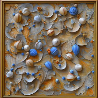 Peakimpression style, Midjourney V6.1: creative pattern composition