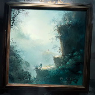 Fossilmargin style, Midjourney V6.1: classical 18th-century oil painting