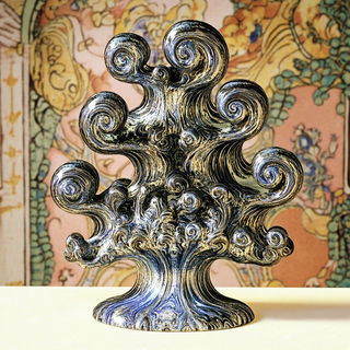 Ornamental Rodplay style, Midjourney V6.1: abstract 3D render
