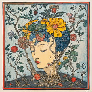 Ornamental Rodplay style, Midjourney V6.1: traditional folk art