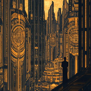 Marbled Headlight District style, Midjourney V6.1: cinematic shot from sci-fi movie
