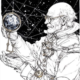 Monastarchitecture style, Midjourney V6.1: editorial illustration for popular scientific magazine cover