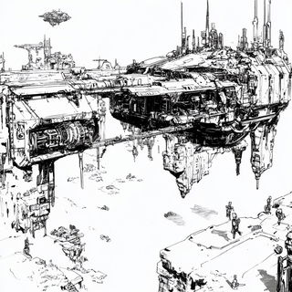 Monastarchitecture style, Midjourney V6.1: cinematic shot from sci-fi movie