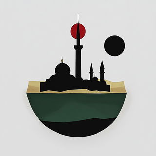 Playfield Collage Surreal style, Midjourney V6.1: bold minimalist logo design for Istanbul city municipal services