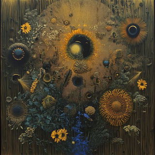 Sunthread Chiaroscura style, Midjourney V6.1: traditional folk art