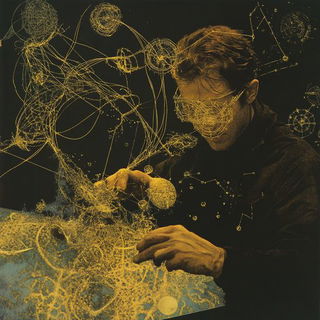 Sunthread Chiaroscura style, Midjourney V6.1: editorial illustration for popular scientific magazine cover