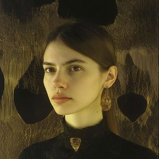 Sunthread Chiaroscura style, Midjourney V6.1: photographic portrait of female protagonist