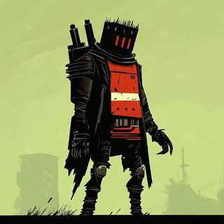 Orbhand Ritualism style, Midjourney V6.1: concept art character design of retropunk steam knight