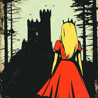 Orbhand Ritualism style, Midjourney V6.1: retro fairy-tale illustration