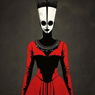 Orbhand Ritualism style, Midjourney V6.1: haute-couture fashion outfit