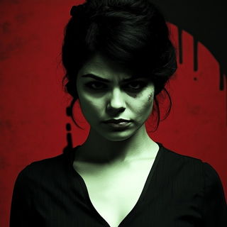 Orbhand Ritualism style, Midjourney V6.1: photographic portrait of female protagonist