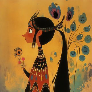 Hatchcoast style, Midjourney V6.1: traditional folk art