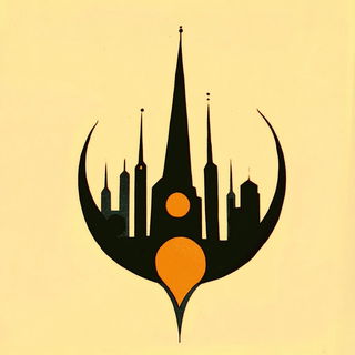 Hatchcoast style, Midjourney V6.1: bold minimalist logo design for Istanbul city municipal services