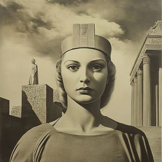 Contourbrique style, Midjourney V6.1: classical 18th-century oil painting