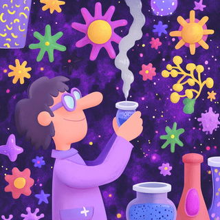 Sfumato Shibori style, Midjourney V6.1: editorial illustration for popular scientific magazine cover