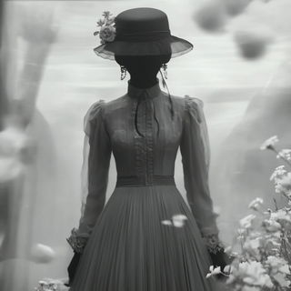 Storminkoclast style, Midjourney V6.1: haute-couture fashion outfit