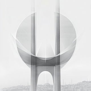 Maskscale style, Midjourney V6.1: bold minimalist logo design for Istanbul city municipal services