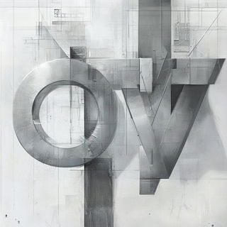 Maskscale style, Midjourney V6.1: typographic composition with large letters
