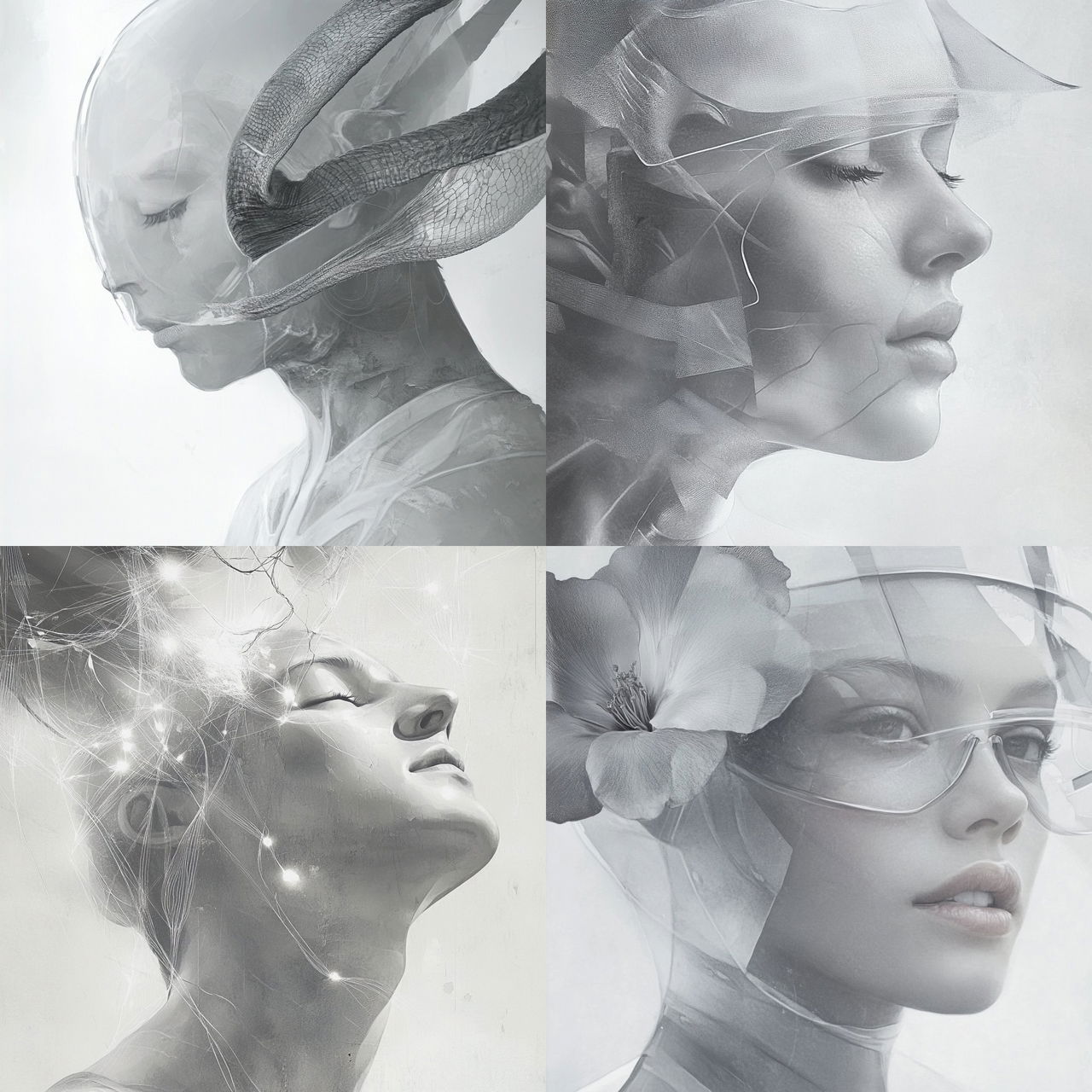 Maskscale style, Midjourney V6.1, render 1 of 4