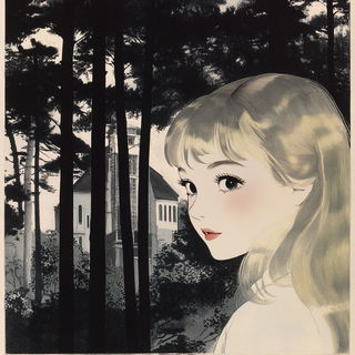 Cumulopera style, Midjourney V6.1: retro fairy-tale illustration
