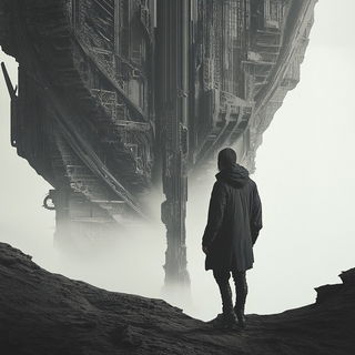 Sunstripe Geomorphics style, Midjourney V6.1: cinematic shot from sci-fi movie