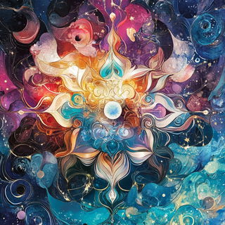 Inkmonolithism style, Midjourney V6.1: creative pattern composition
