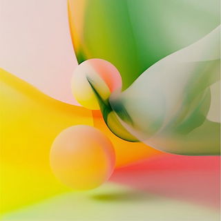 Aria for Running Deer style, Midjourney V6.1: abstract 3D render