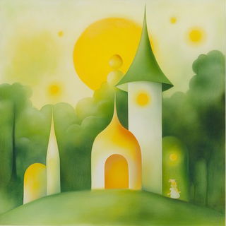 Aria for Running Deer style, Midjourney V6.1: retro fairy-tale illustration