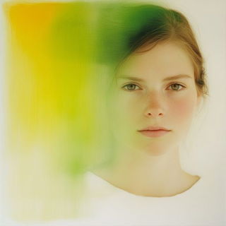 Aria for Running Deer style, Midjourney V6.1: photographic portrait of female protagonist