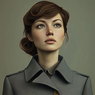 Turquoise Heat Index style, Midjourney V6.1: photographic portrait of female protagonist