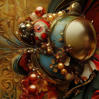 Engraventure style, Midjourney V6.1: abstract 3D render