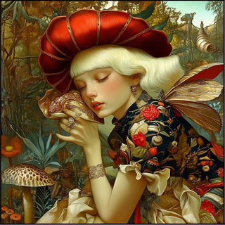 Engraventure style, Midjourney V6.1: retro fairy-tale illustration