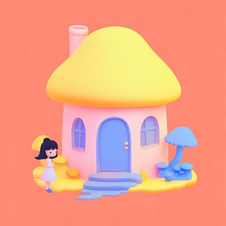 Prismatic Loomism style, Midjourney V6.1: retro fairy-tale illustration