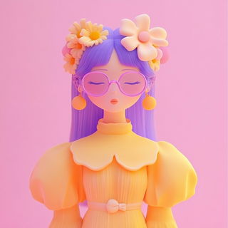 Prismatic Loomism style, Midjourney V6.1: haute-couture fashion outfit