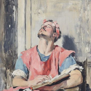 Porcelain Engine Rain style, Midjourney V6.1: classical 18th-century oil painting