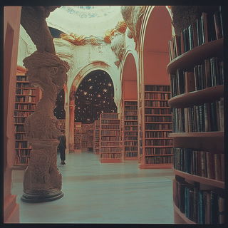 Blockprint Editorialism style, Midjourney V6.1: Midlibrary
