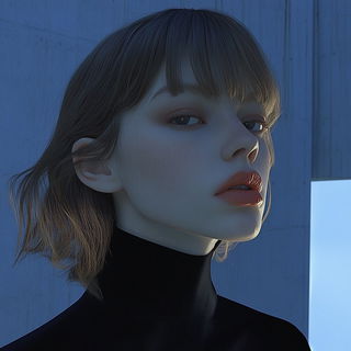 Sidewalk Phytogram style, Midjourney V6.1: photographic portrait of female protagonist