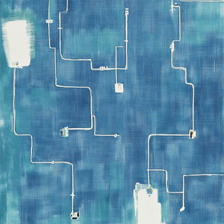 Islet Tessellation style, Midjourney V6.1: technical infrastructure blueprint schematics