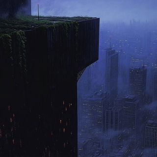 Magnetragic style, Midjourney V6.1: megacity with futuristic bioarchitecture