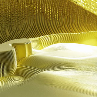 Cinemycete style, Midjourney V6.1: abstract 3D render