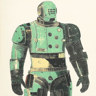 Photonstitch style, Midjourney V6.1: concept art character design of retropunk steam knight