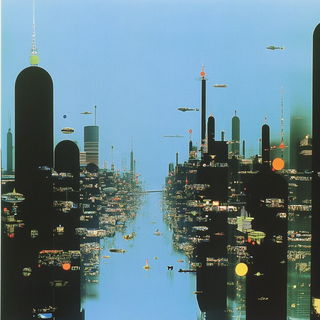 Celblossom style, Midjourney V6.1: megacity with futuristic bioarchitecture