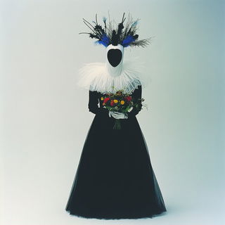 Celblossom style, Midjourney V6.1: haute-couture fashion outfit