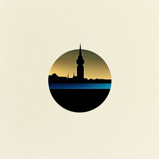 Celblossom style, Midjourney V6.1: bold minimalist logo design for Istanbul city municipal services