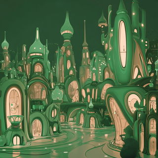 Redream Paper Mill style, Midjourney V6.1: megacity with futuristic bioarchitecture