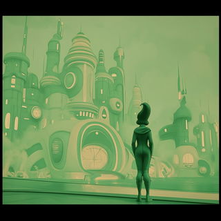 Redream Paper Mill style, Midjourney V6.1: cinematic shot from sci-fi movie