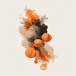 Fogbank Fairground style, Midjourney V6.1: abstract 3D render