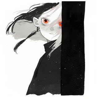 Posterpane style, Midjourney V6.1: black-and-white manga comic strip