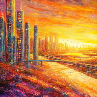 Stratocitadelle style, Midjourney V6.1: megacity with futuristic bioarchitecture