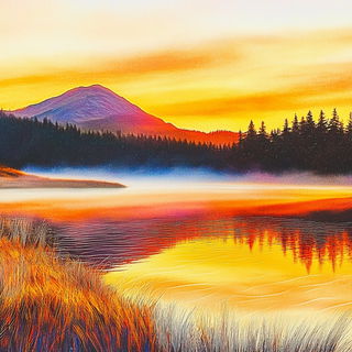 Stratocitadelle style, Midjourney V6.1: realistic landscape photograph of quiet dawn